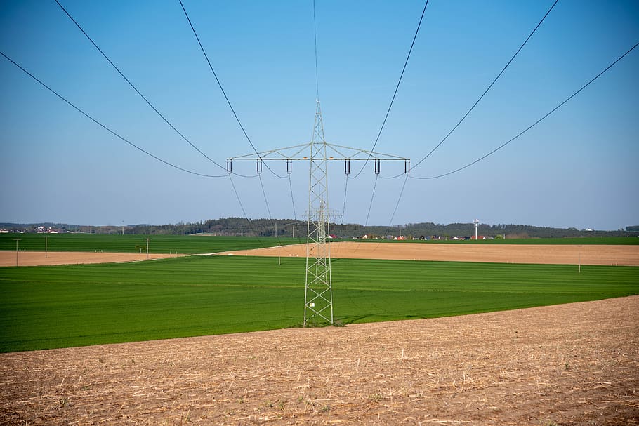 energy, electricity, line, current, high voltage, power lines HD wallpaper