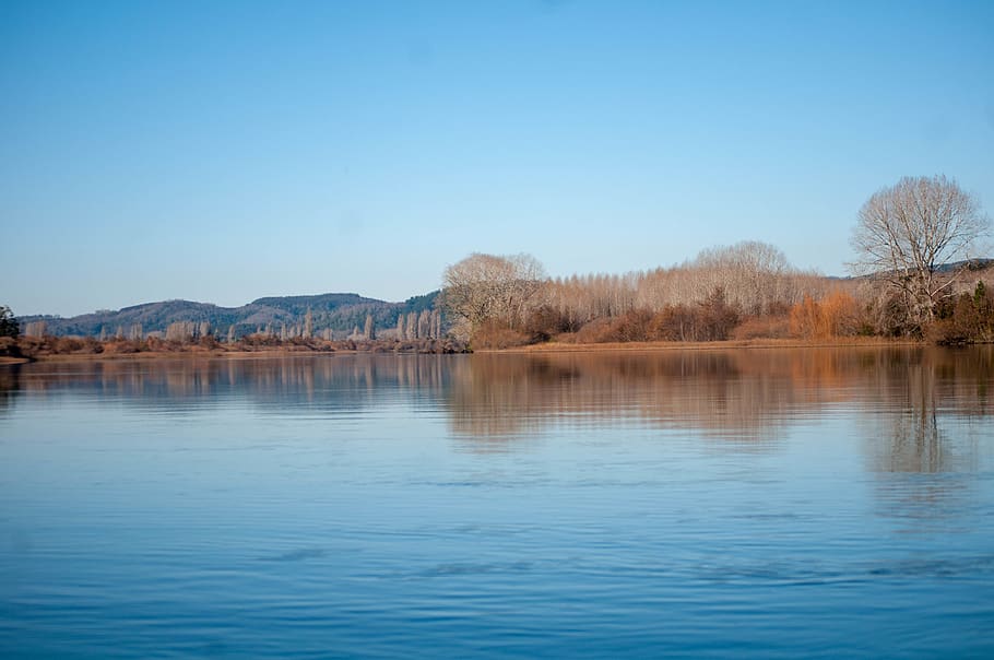 water, sky, tranquility, scenics - nature, tranquil scene, lake HD wallpaper