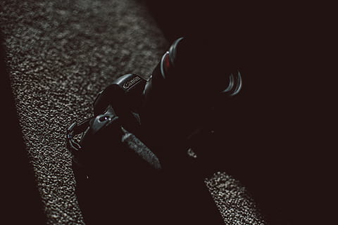 black Canon DSLR camera, electronics, photography, human, person HD wallpaper