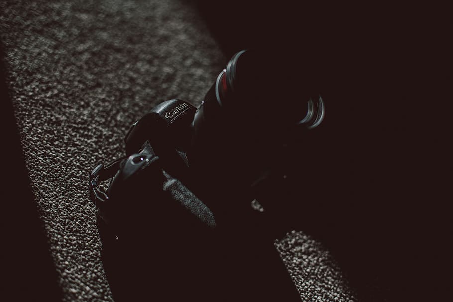 black Canon DSLR camera, electronics, photography, human, person HD wallpaper