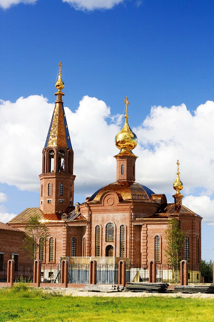 con2011, church, russia, blue, sky, building exterior, built structure HD wallpaper