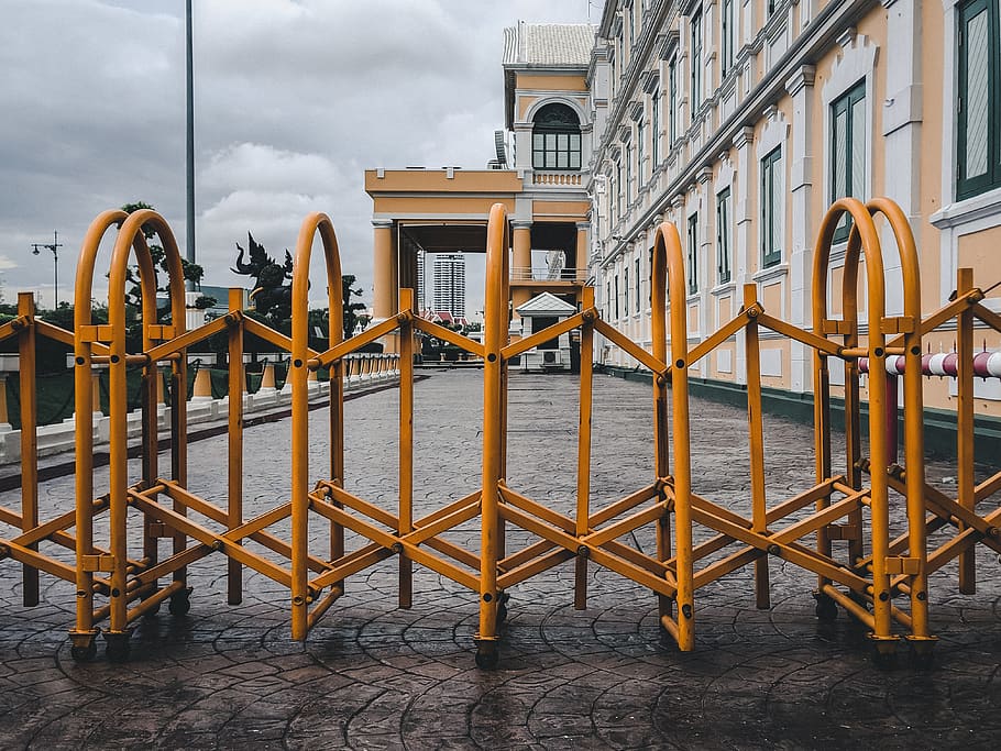 railing, play area, playground, banister, handrail, gate, fence HD wallpaper