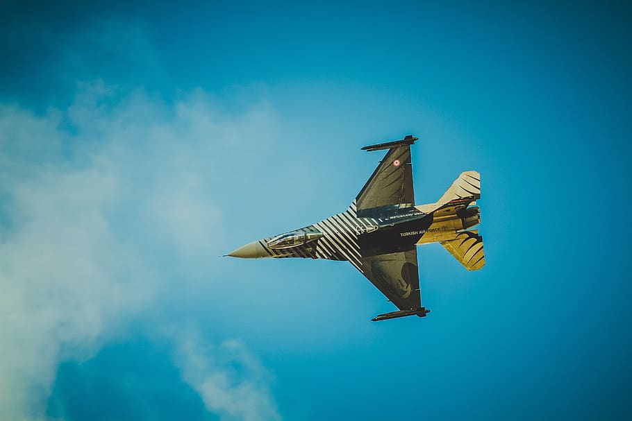 airplane, aircraft, sky, flying, flight, jet, outdoors, military aircraft HD wallpaper