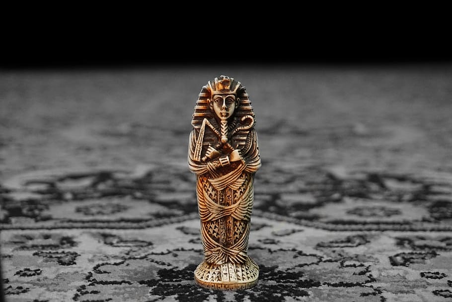 kashmir, srinagar, figure, bokeh, mummy, egypt, souvenir, depth HD wallpaper