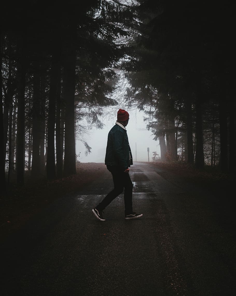man walking on road, human, shoe, apparel, clothing, footwear HD wallpaper
