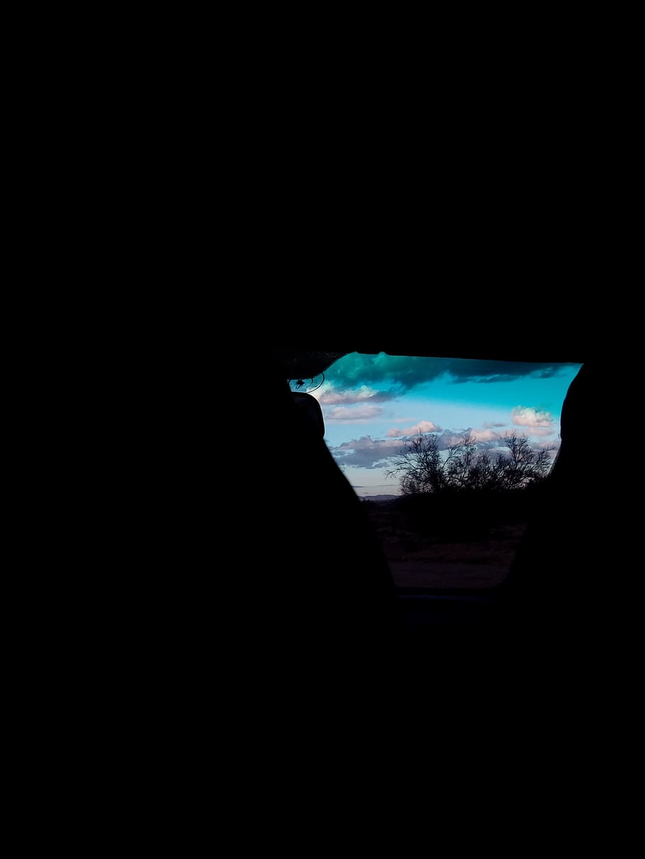 algeria, hassi bahbah, inside, blue, sky, dark, copy space HD wallpaper