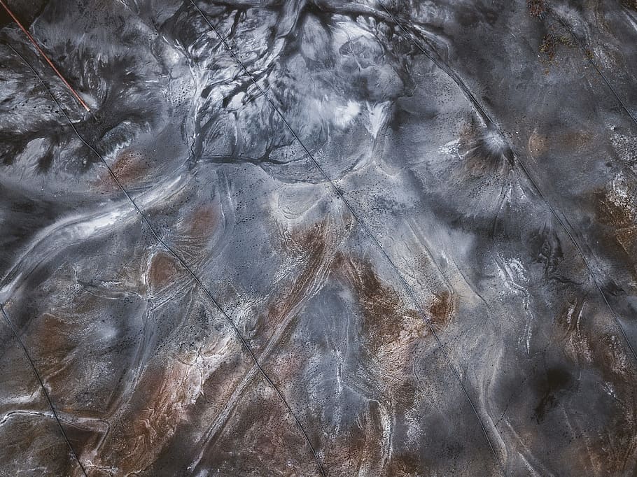gray and brown textile, pattern, surface, texture, nature, chemicals HD wallpaper