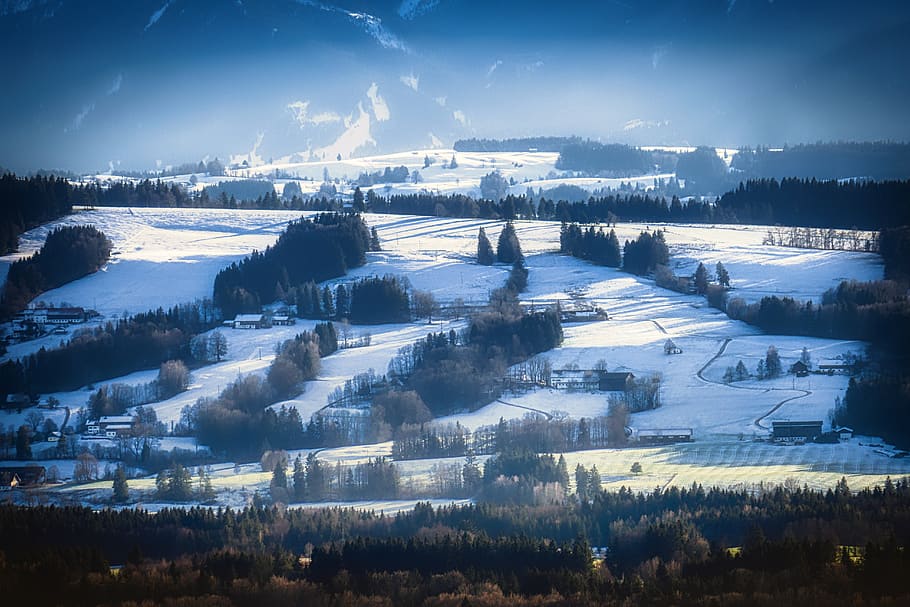 alpine, mountains, panorama, alpenblick, landscape, nature HD wallpaper