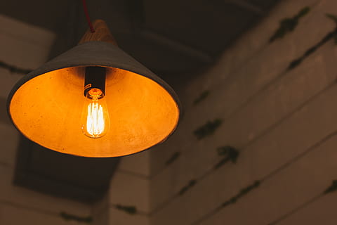 black pendant lamp, lampshade, light fixture, saucer, pottery HD wallpaper
