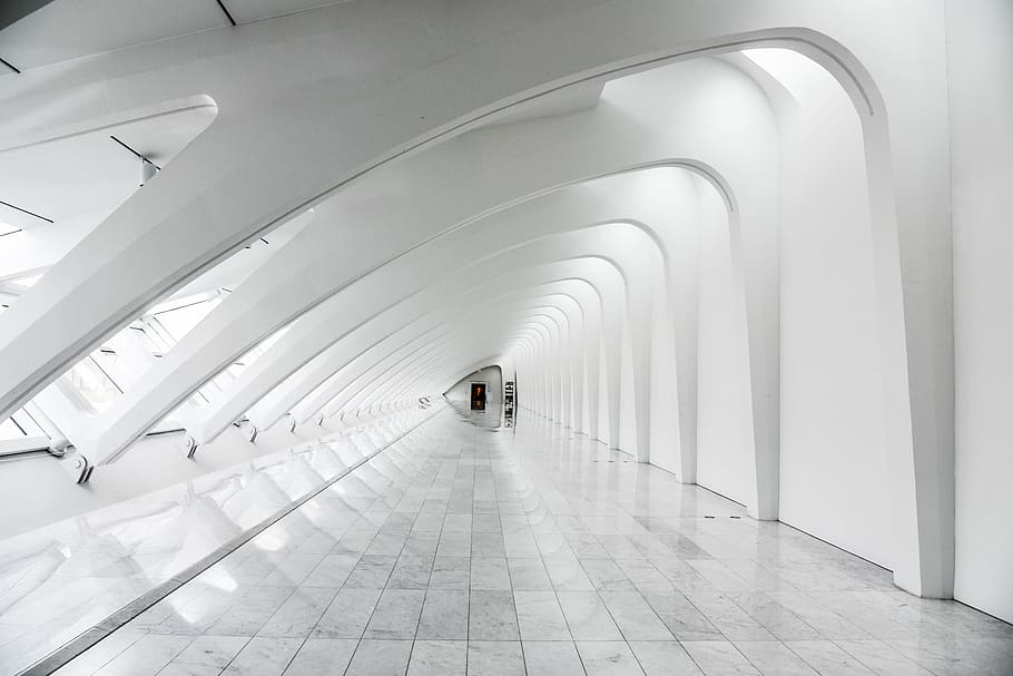 Hd Wallpaper Long Exposure Photography White Dome Building Interior