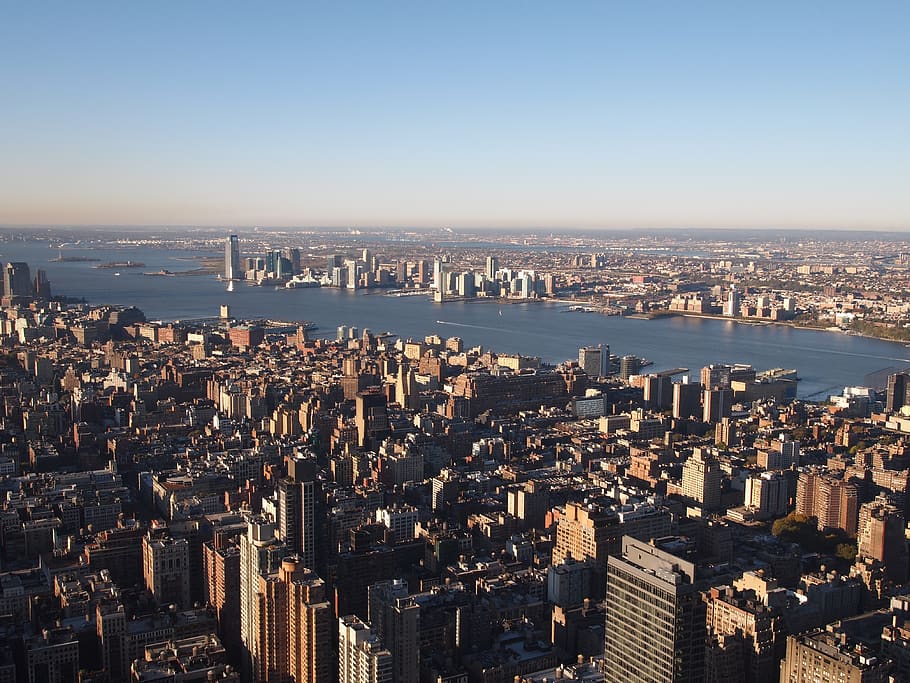 skyline, city, manhattan, architecture, building exterior, cityscape HD wallpaper