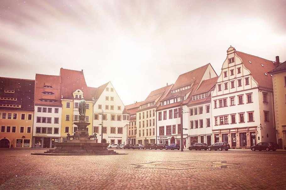 freiberg, silver, mountain town, historically, saxony, architecture HD wallpaper
