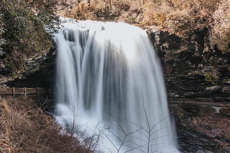 waterfalls during daytime, scenics - nature, long exposure, beauty in nature HD wallpaper