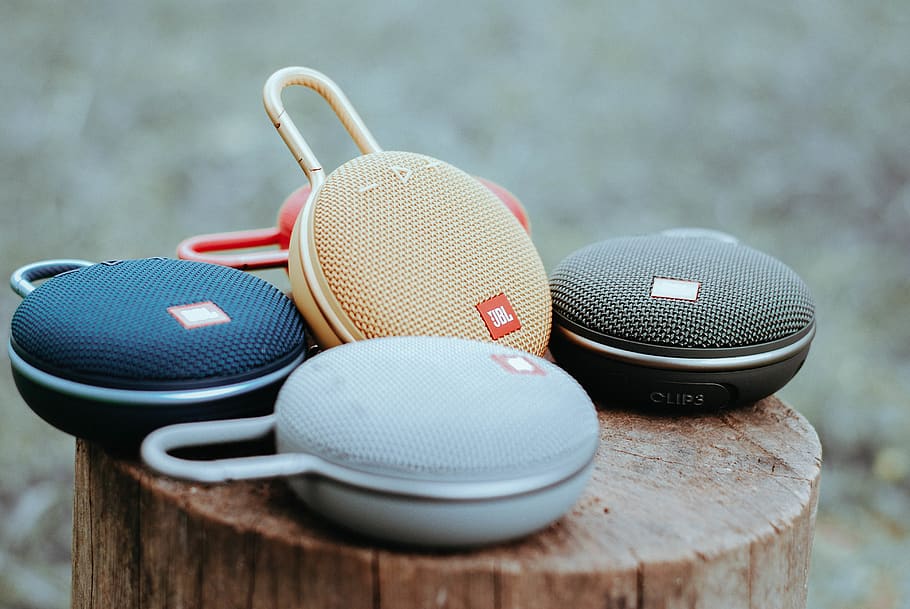 all colors of JBL Clip 3 portable speakers, electronics, apparel