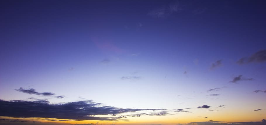 clouds, sky, sunset, cloud - sky, blue, scenics - nature, beauty in nature HD wallpaper