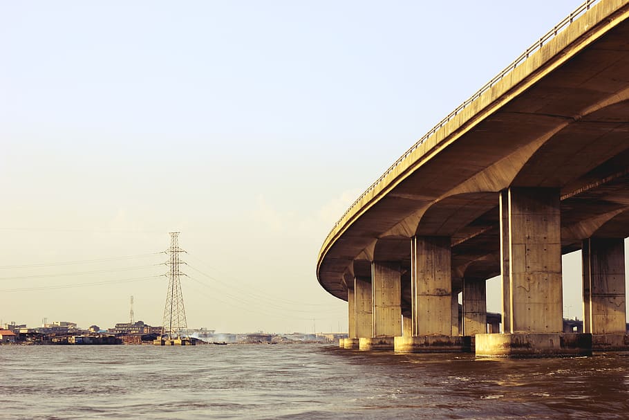 nigeria, lagos island, built structure, architecture, transportation, HD wallpaper