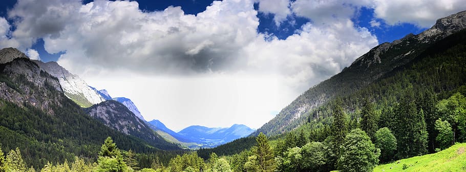 germany, ramsau bei berchtesgaden, nature, panorama, bavaria