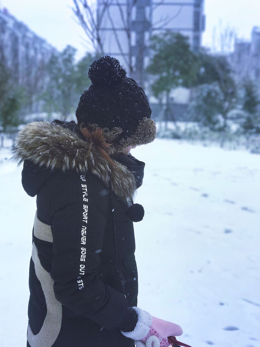 china, suzhou, winter, cold temperature, snow, clothing, warm clothing HD wallpaper