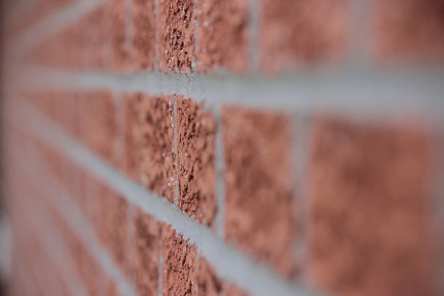 wall, bricks, lines, focus, buildings, selective focus, close-up HD wallpaper