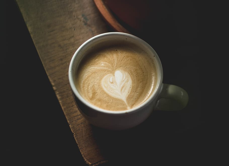 white ceramic mug filled with coffee, cup, coffee - drink, coffee cup HD wallpaper