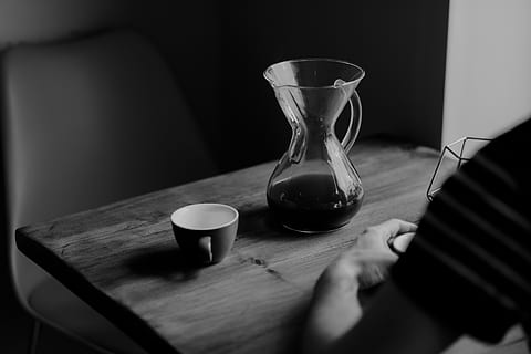 Clear Glass Teapot, black and white, black coffee, caffeine, close-up HD wallpaper