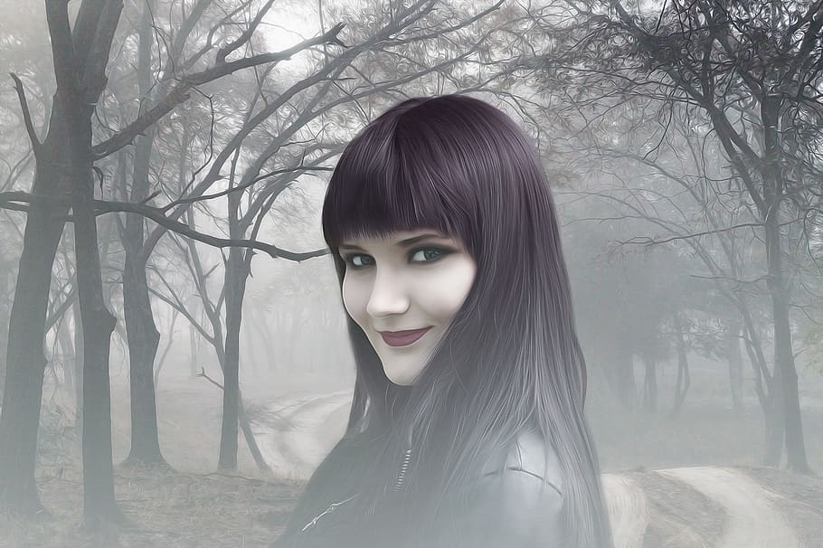 gothic, fantasy, dark, gothic girl, gothic model, woman, beauty HD wallpaper