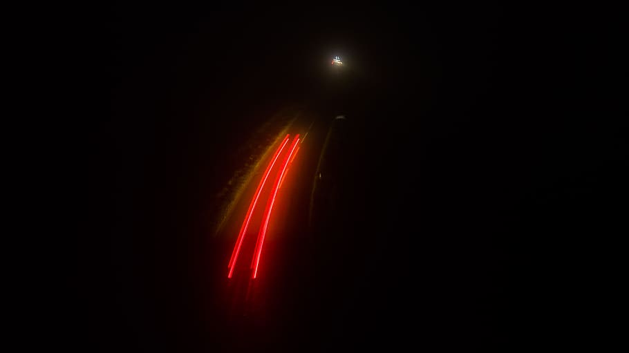 red light, flare, road, wantage, outdoors, nature, way, white, HD wallpaper