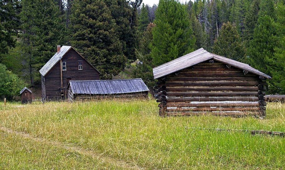 montana's garnet ghost town, abandoned, old, house, mine, antique, HD wallpaper