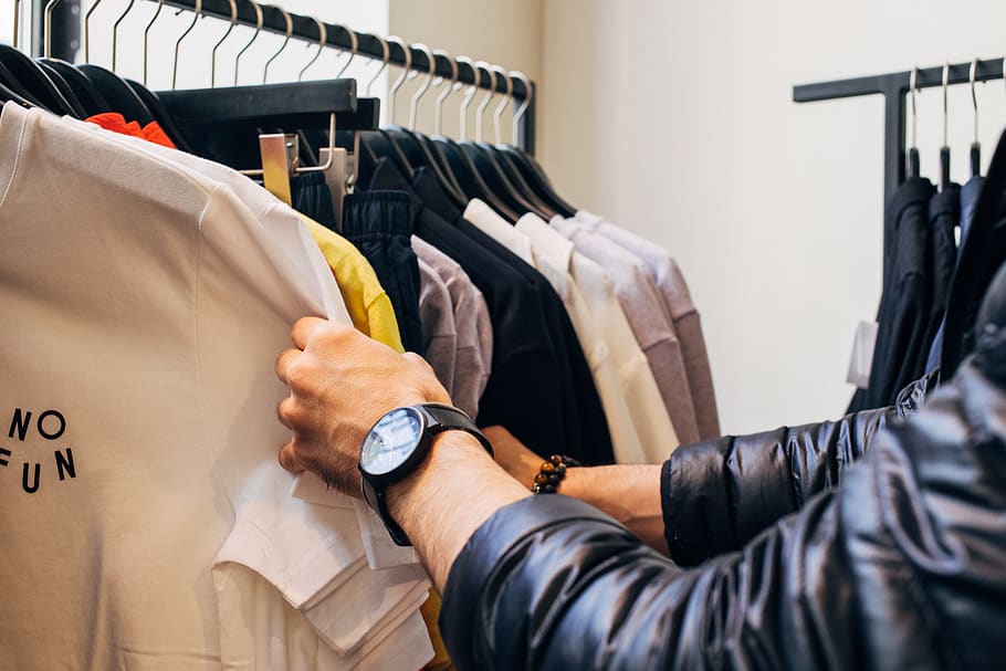 assorted-color clothes lot, clothing, retail, fashion, shopping HD wallpaper