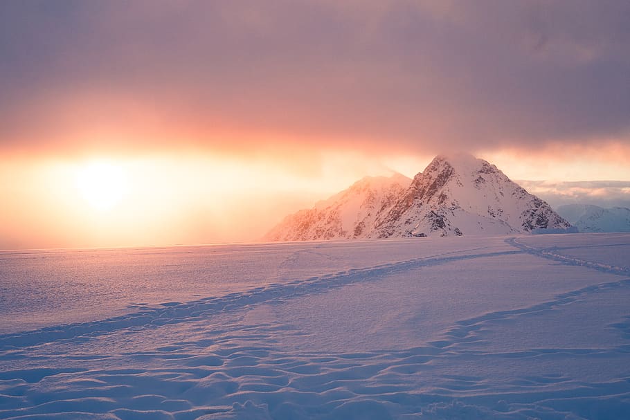 mountain, highland, cloud, sky, summit, ridge, landscape, nature HD wallpaper