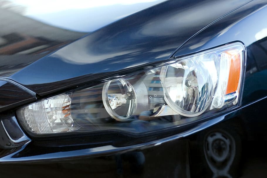 auto, bile, black, bulb, bumper, car, chrome, close, close-up HD wallpaper