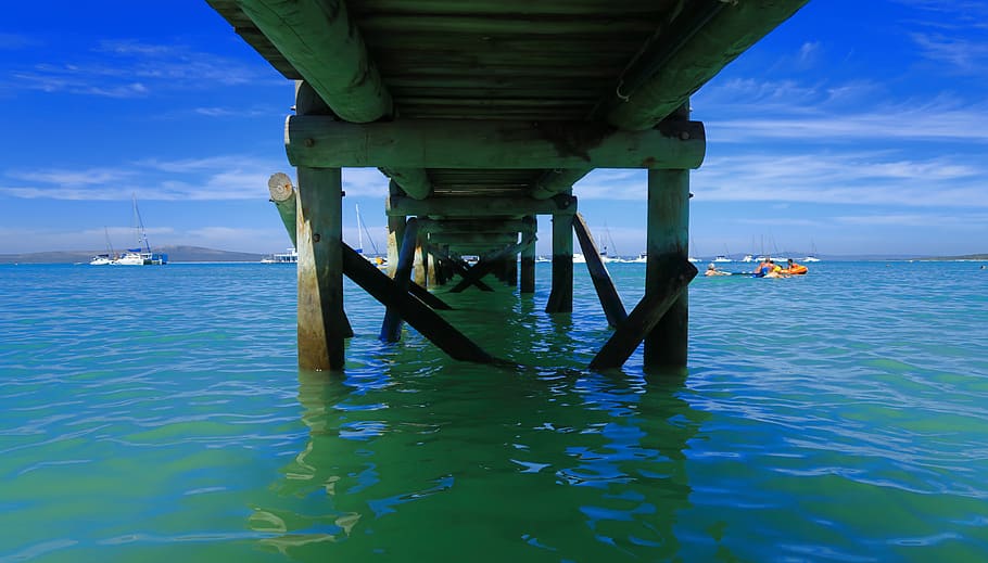 south africa, west coast national park, water, sea, sky, waterfront, HD wallpaper