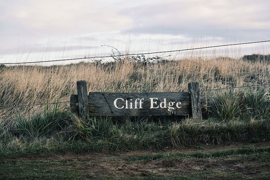 cliff, edge, sea, ocean, nature, landscape, beauty, view, vintage HD wallpaper