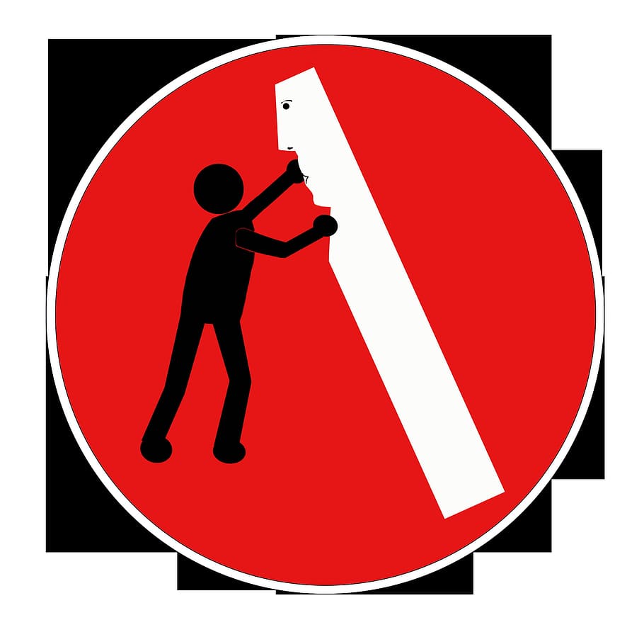 stick, fig, figure, object, sign, road, traffic, rule, red HD wallpaper
