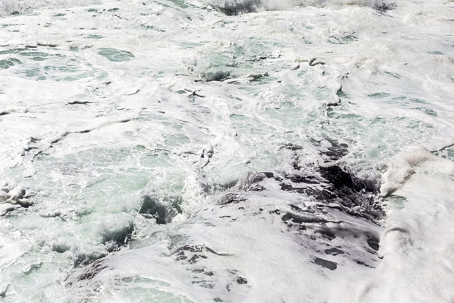 sea, water, aquatic sport, beauty in nature, wave, motion, surfing HD wallpaper
