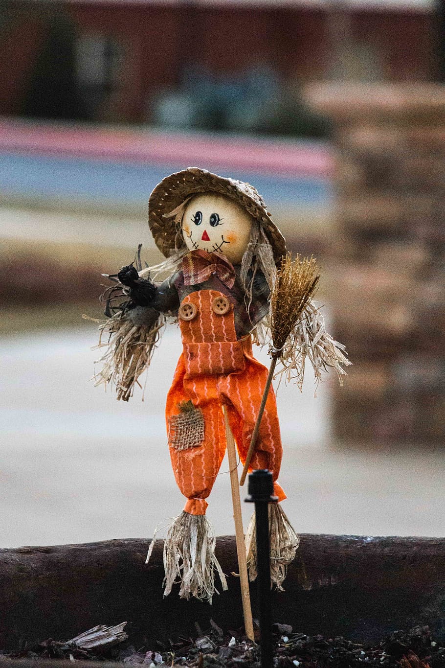 scarecrow selective focus photography, representation, human representation HD wallpaper
