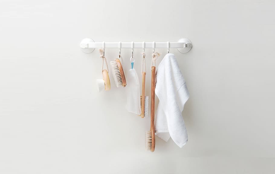laundry, clothespin, clothesline, hanging, background, straight HD wallpaper