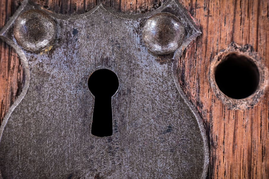 Close Up Photography of Door Lock, antique, architecture, art, HD wallpaper