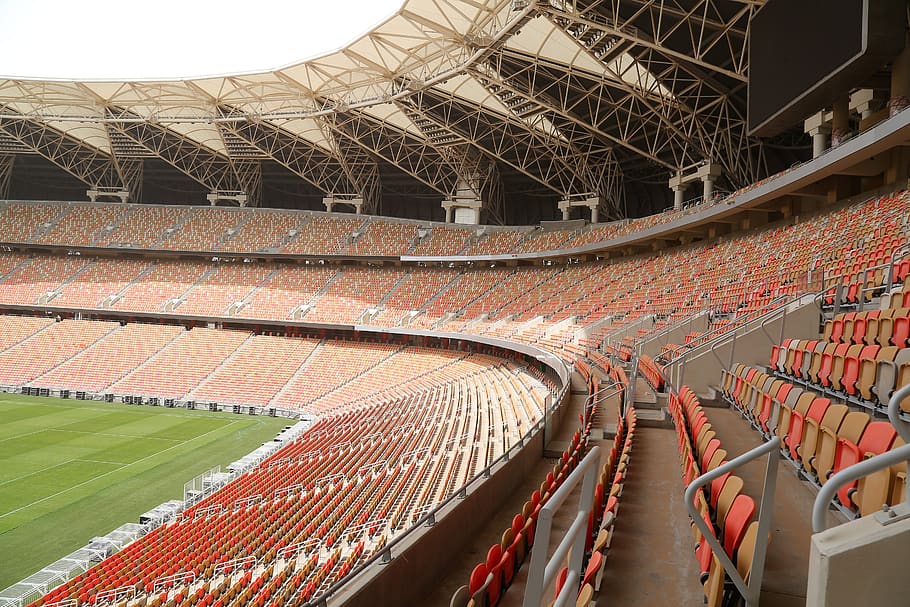 rooftop, day, stadium, architecture, chair, construction industry HD wallpaper