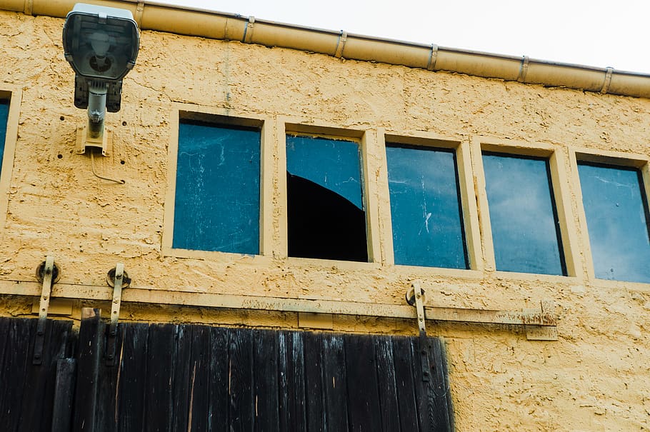 windows, destroyed, broken, glas, wall, house, built structure HD wallpaper