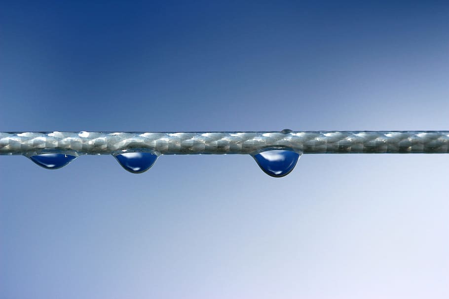 drop, fall, falling, droplet, water, nature, macro, blue, no people HD wallpaper