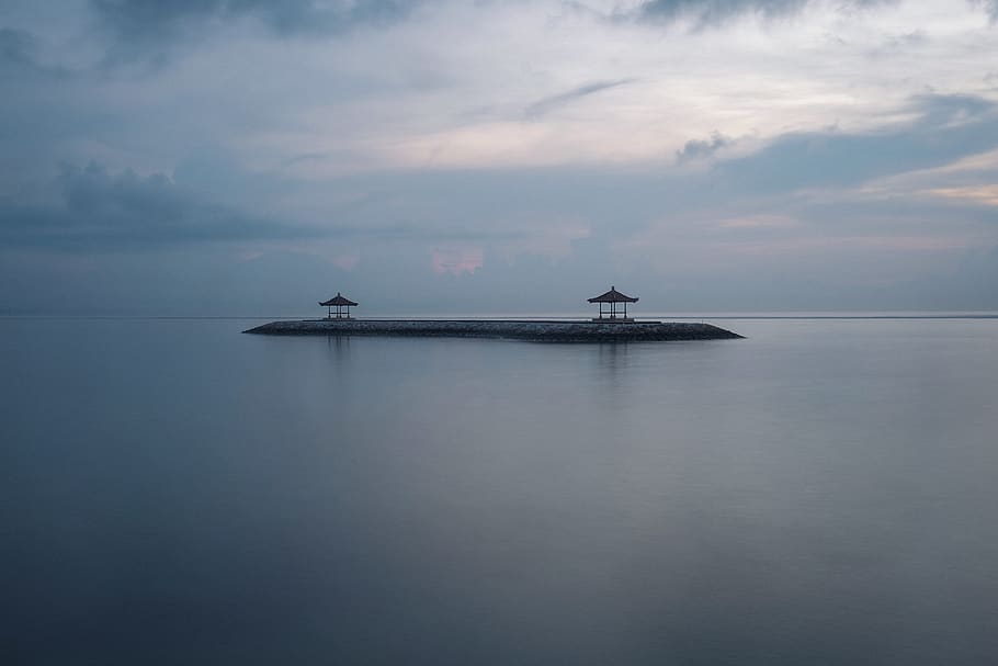 indonesia, sanur, nature, landscape, long exposure, beach, asia, HD wallpaper