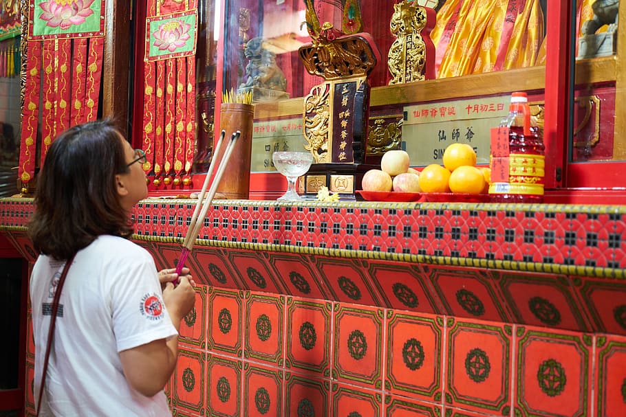 temple, buddhist, incense, deans, prayer, buddhism, religion HD wallpaper