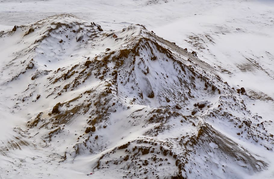 snow, winter, cold, sand, white, mountain top, mongolia, beauty in nature HD wallpaper