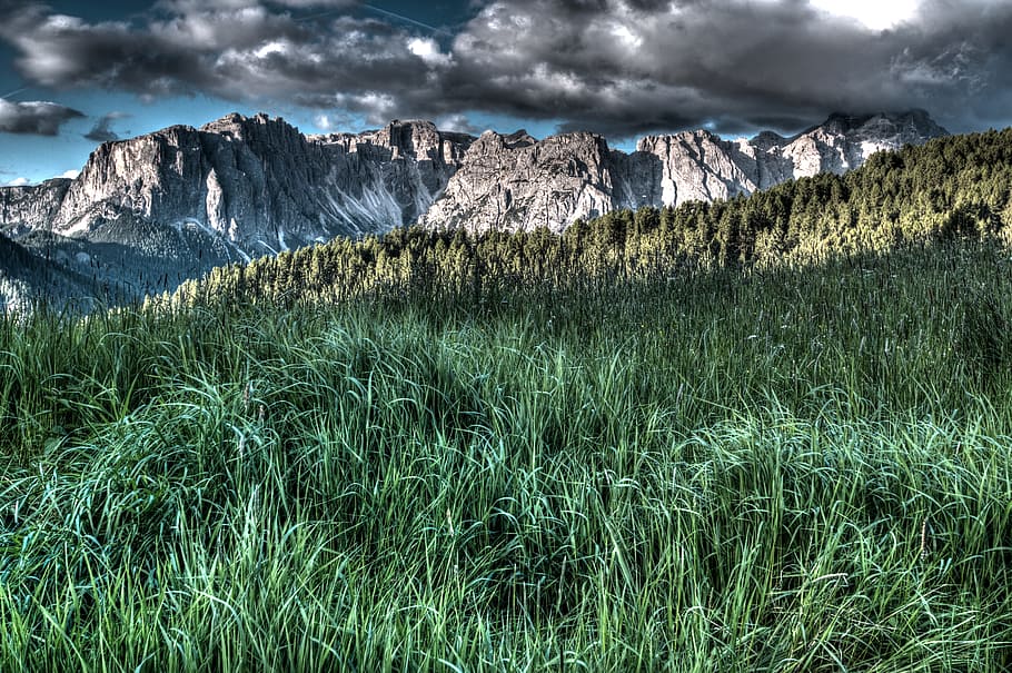 landscape, mountains, nature, sky, clouds, countryside, daylight HD wallpaper