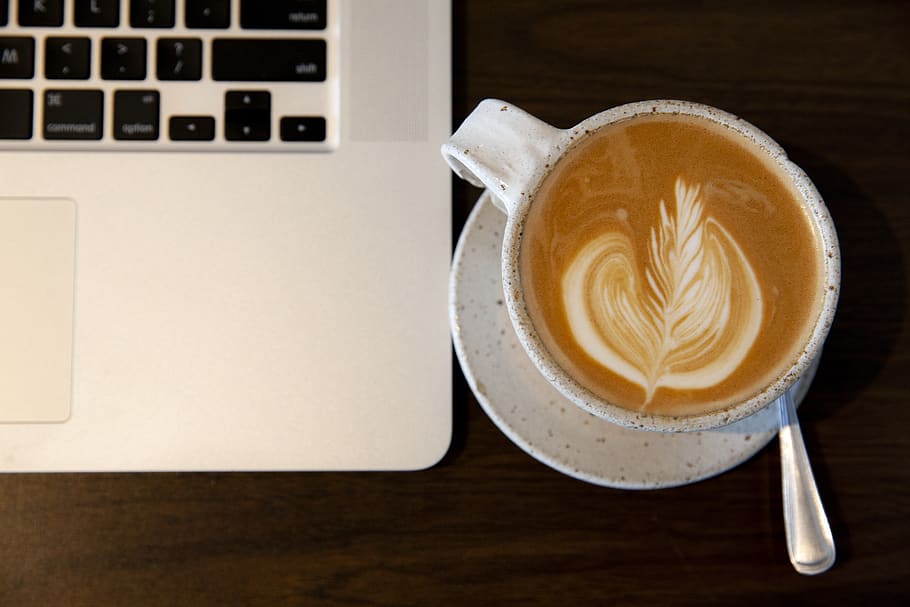 coffee, laptop, macbookpro, macbook pro, cafe, coffee shop HD wallpaper