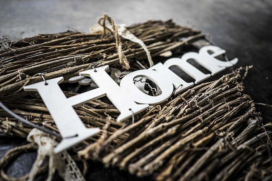 home, sign, texture, background, wallpaper, decorative, selective focus HD wallpaper