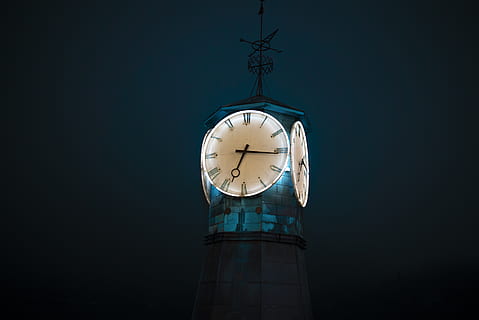 time displaying 3 34, architecture, clock tower, building, norway HD wallpaper