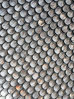 brown and white ceramic tile, roof, tile roof, stockholm, skansen HD wallpaper