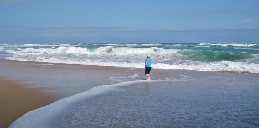 beach, sea, water, river, sand, nature, land, wave, sport, motion HD wallpaper